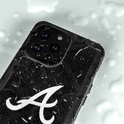 MLB Atlanta Braves Dark Wash iPhone 15 Pro Waterproof Case